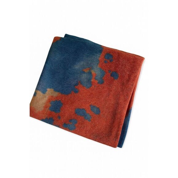 Large Abstract Print Scarf | Colorful Shimmer Wrap - Picture 2 of 5